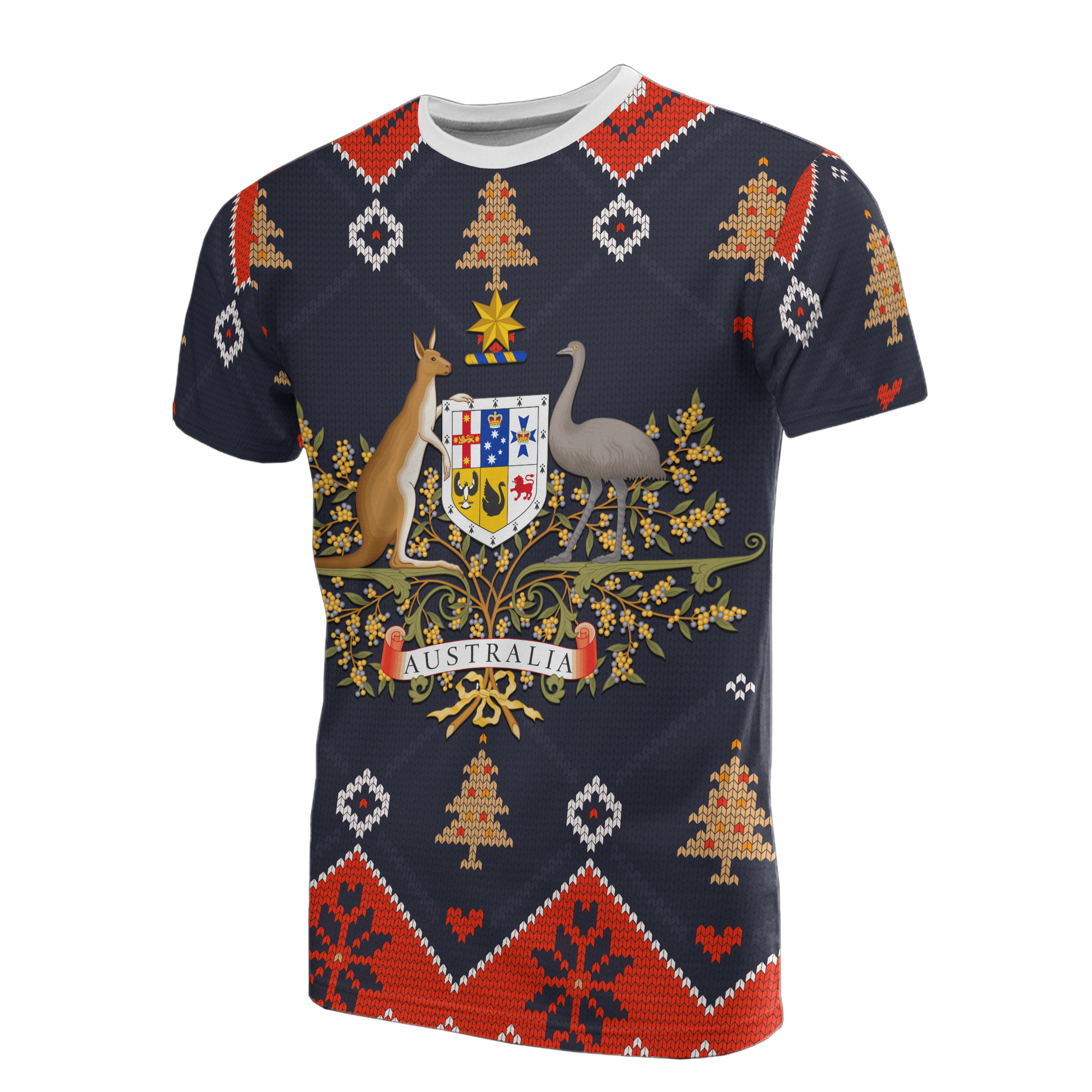 christmas-t-shirt-australian-coat-of-arms-t-shirt-unisex