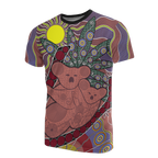 aboriginal-t-shirt-koala-family-sun-dot-painting
