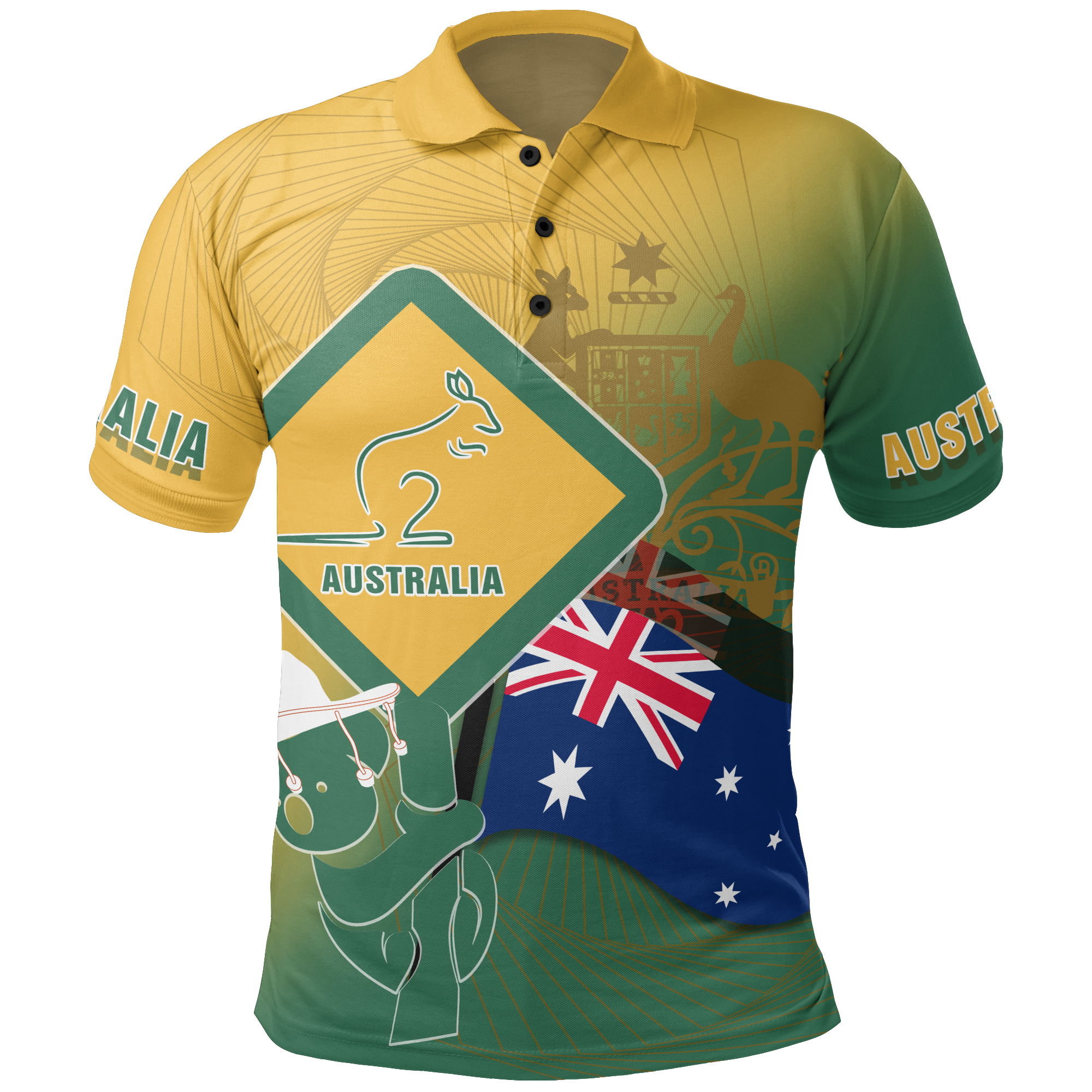 polo-shirt-aus-flag-and-coat-of-arms-shirt-kangaroo-and-koala-sign-unisex