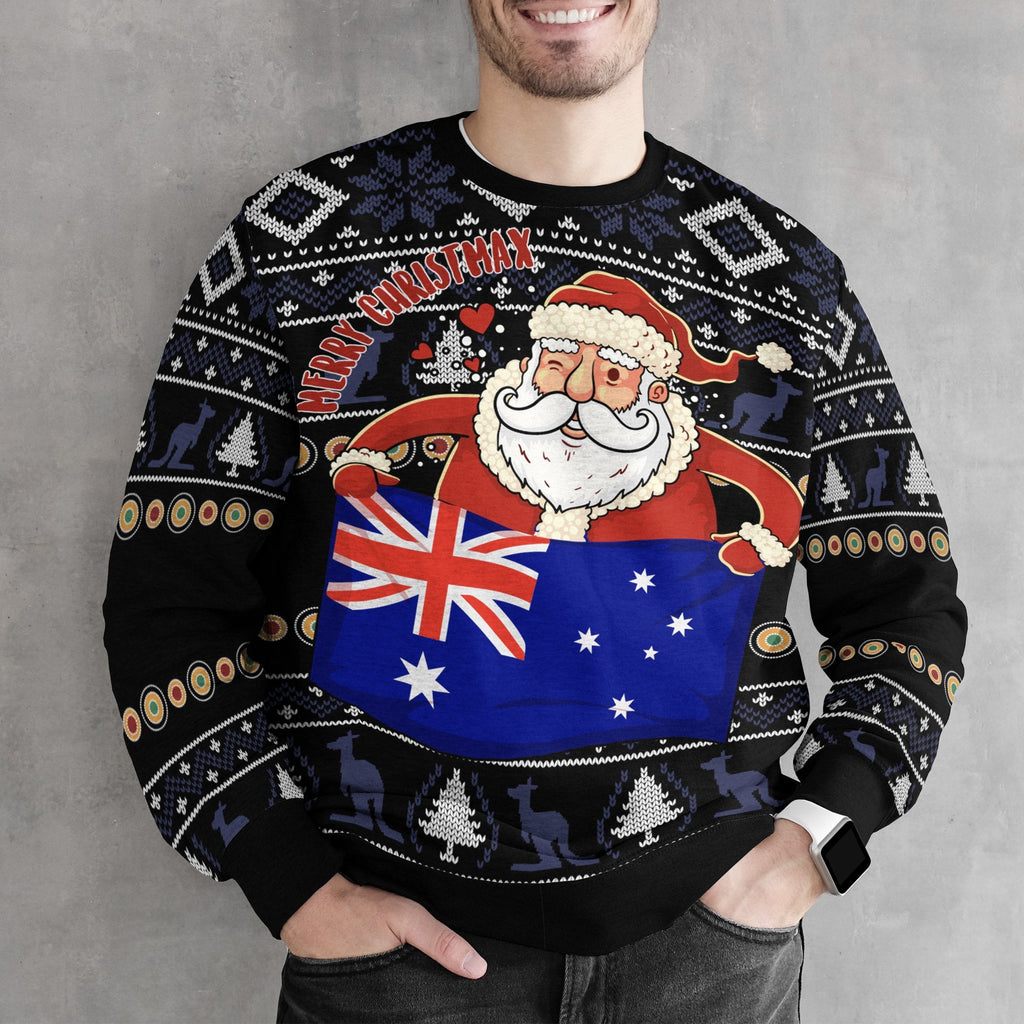 christmas-mens-sweater-mother-kangaroo-in-christmas
