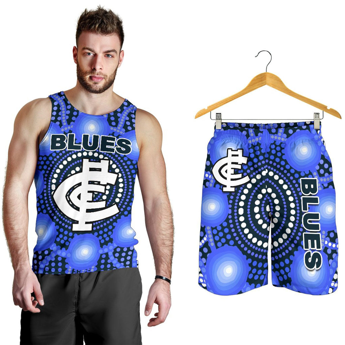 combo-men-tank-top-and-men-short-blues-carlton-bright-indigenous