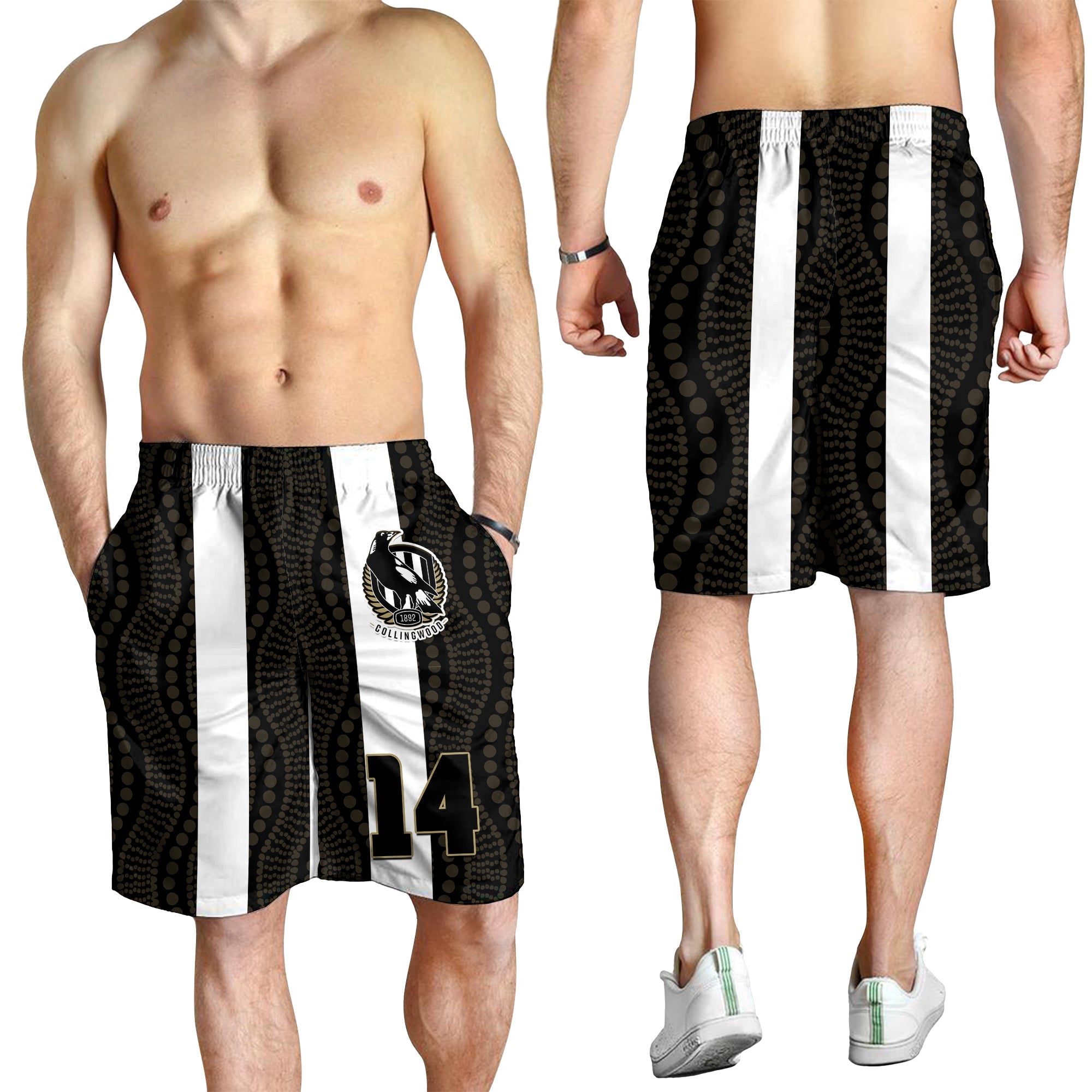 custom-number-magpies-football-men-shorts-collingwood-1892-indigenous-sporty-style