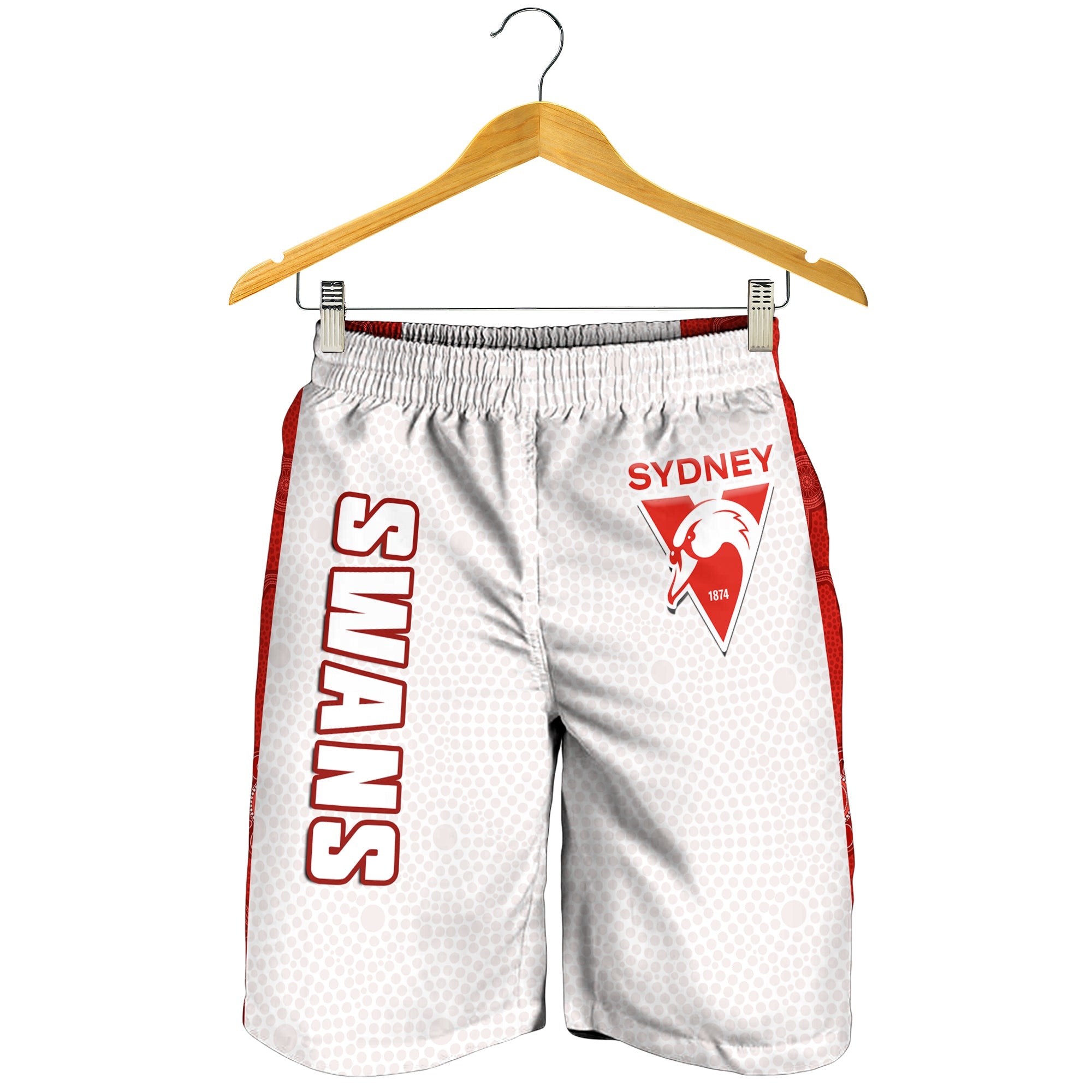 sydney-football-men-shorts-swans-1874-dot-painting-artsy