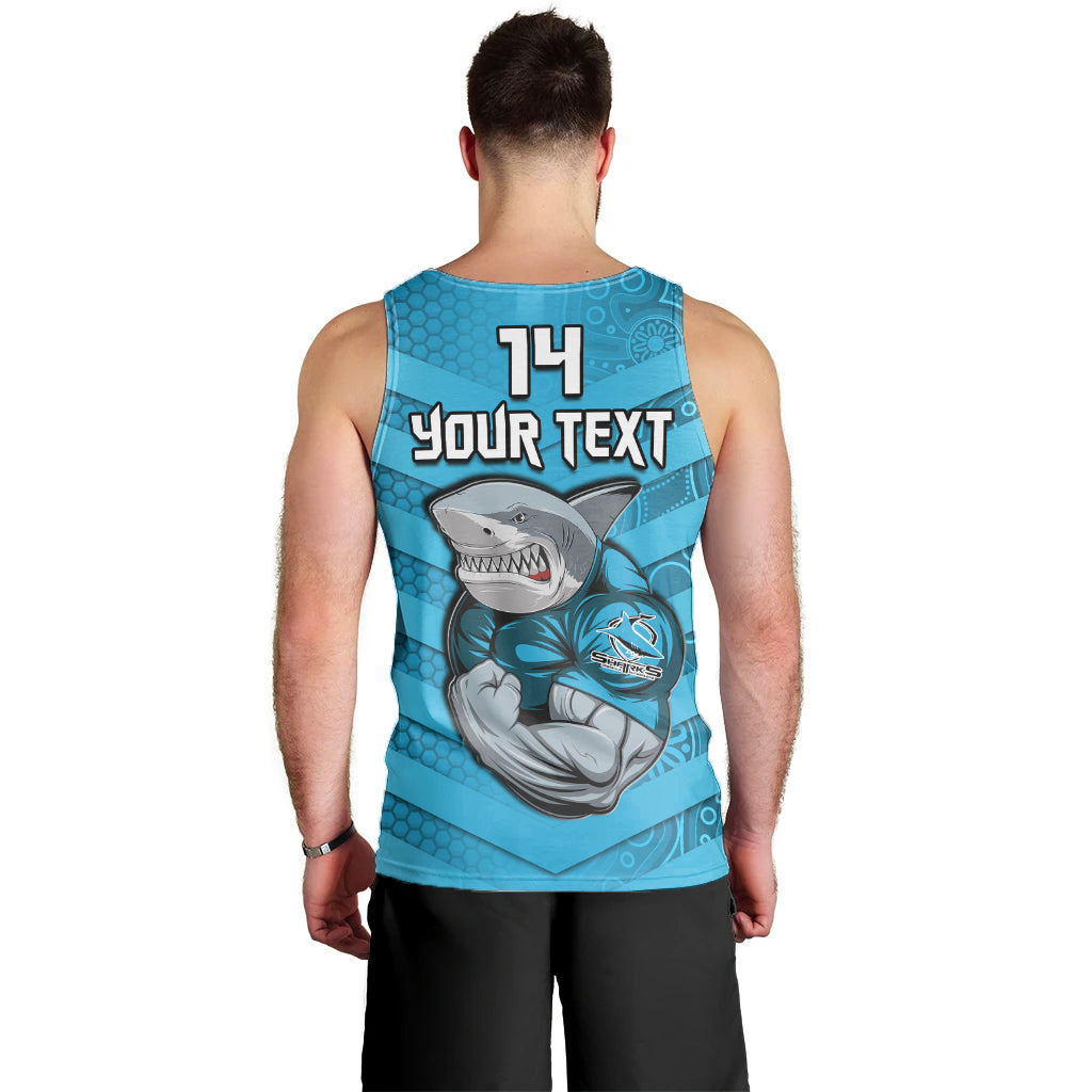 custom-text-and-number-sharks-rugby-men-tank-top-go-sharkies-aboriginal-sporty-version