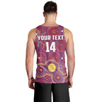 custom-text-and-number-brisbane-football-men-tank-top-indigenous-pattern-go-lions-unique-version