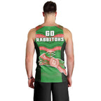 rabbitohs-rugby-men-tank-top-souths-1908-aboriginal-dot-painting-go-bunnies