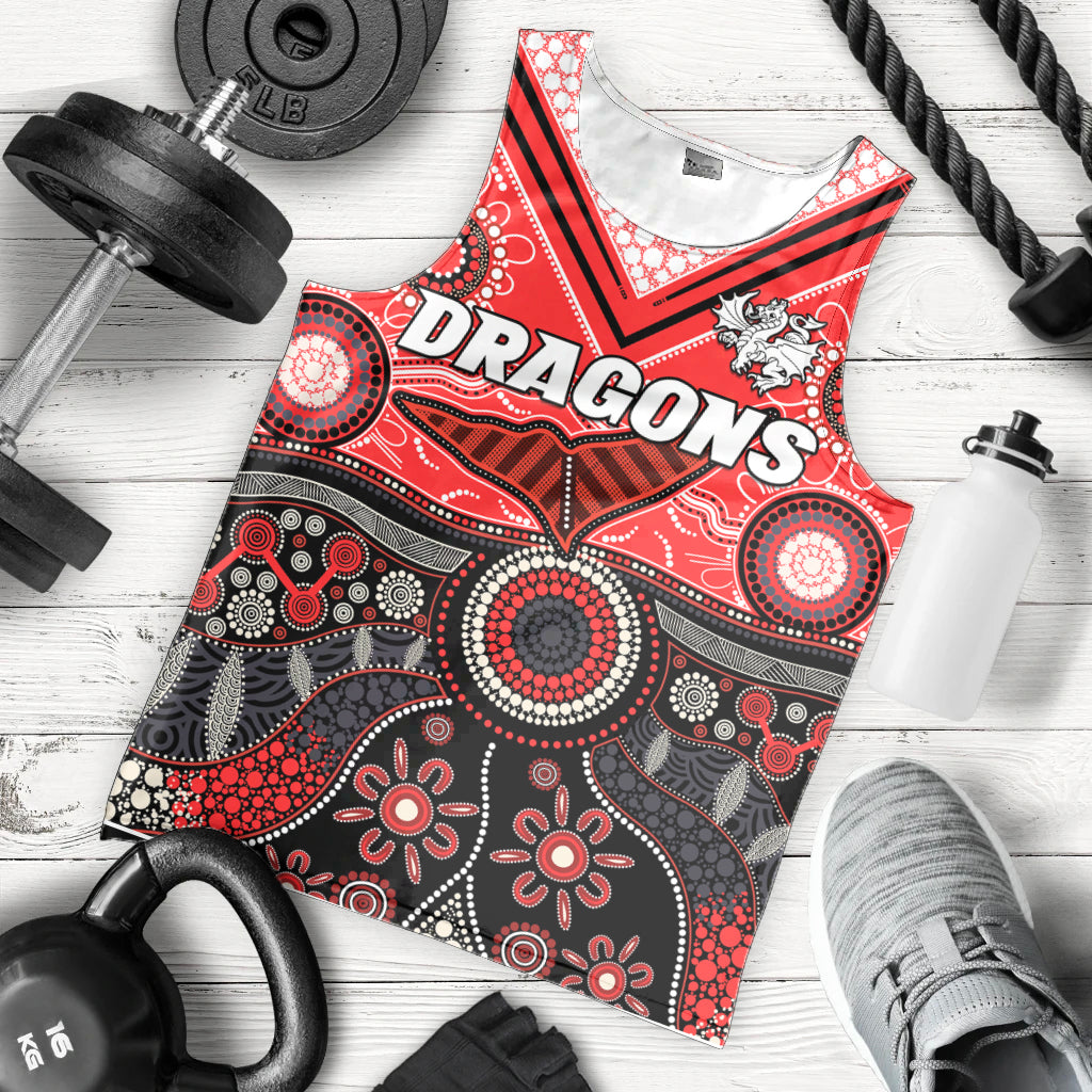 custom-text-and-number-dragons-rugby-men-tank-top-indigenous-pattern-artsy-version