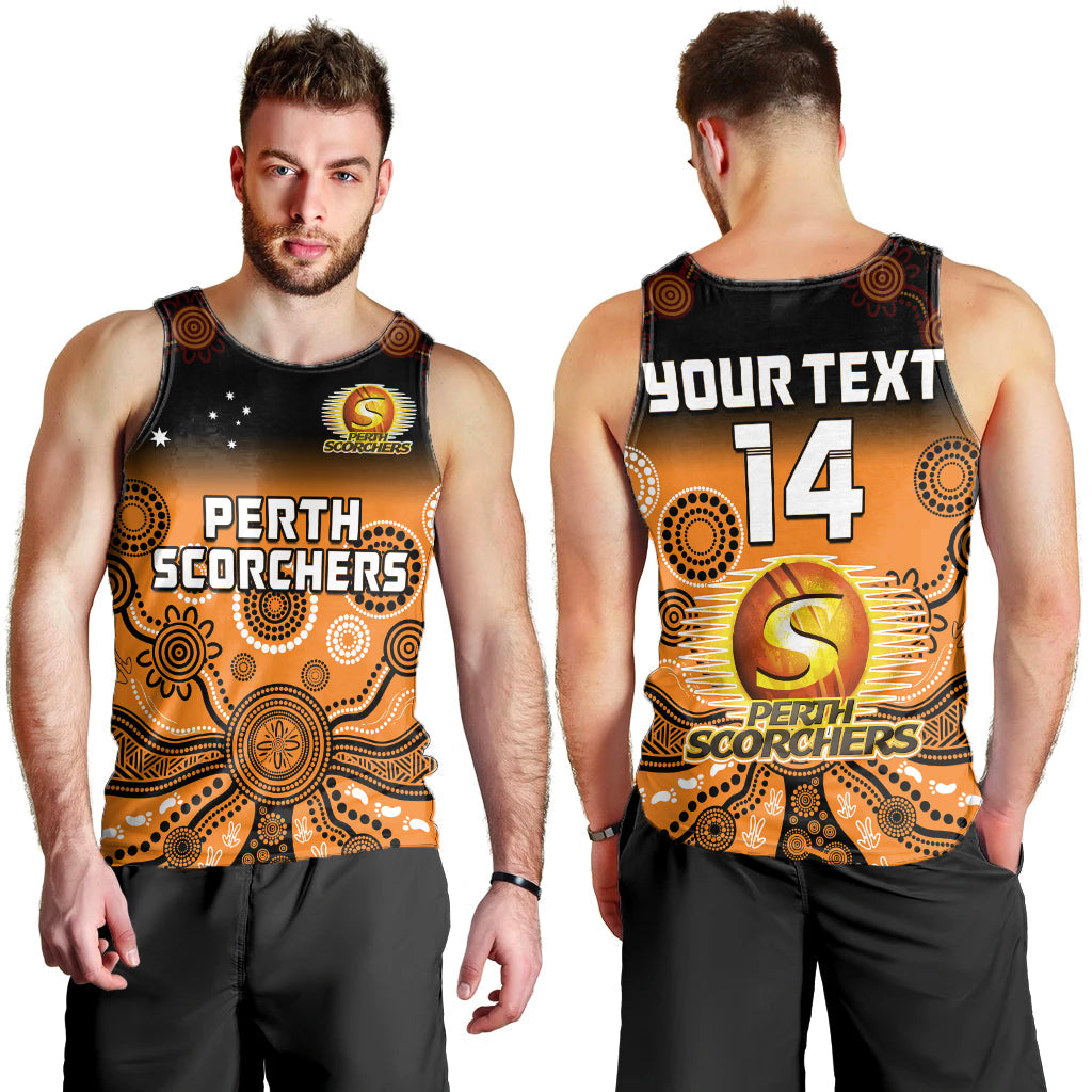 custom-text-and-number-perth-scorchers-men-tank-top-gradient-aboriginal-dot-painting