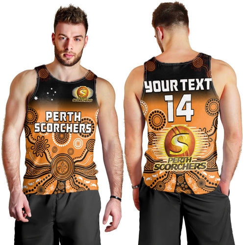 custom-text-and-number-perth-scorchers-men-tank-top-gradient-aboriginal-dot-painting