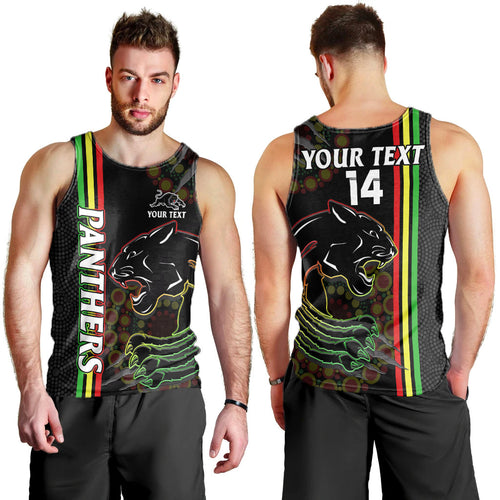 custom-text-and-number-penrith-panthers-rugby-men-tank-top-the-mountain-men-aboriginal-art-dynamic