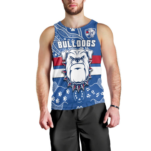 bulldogs-football-men-tank-top-scraggers-1877-aboriginal-dot-painting-newest-version