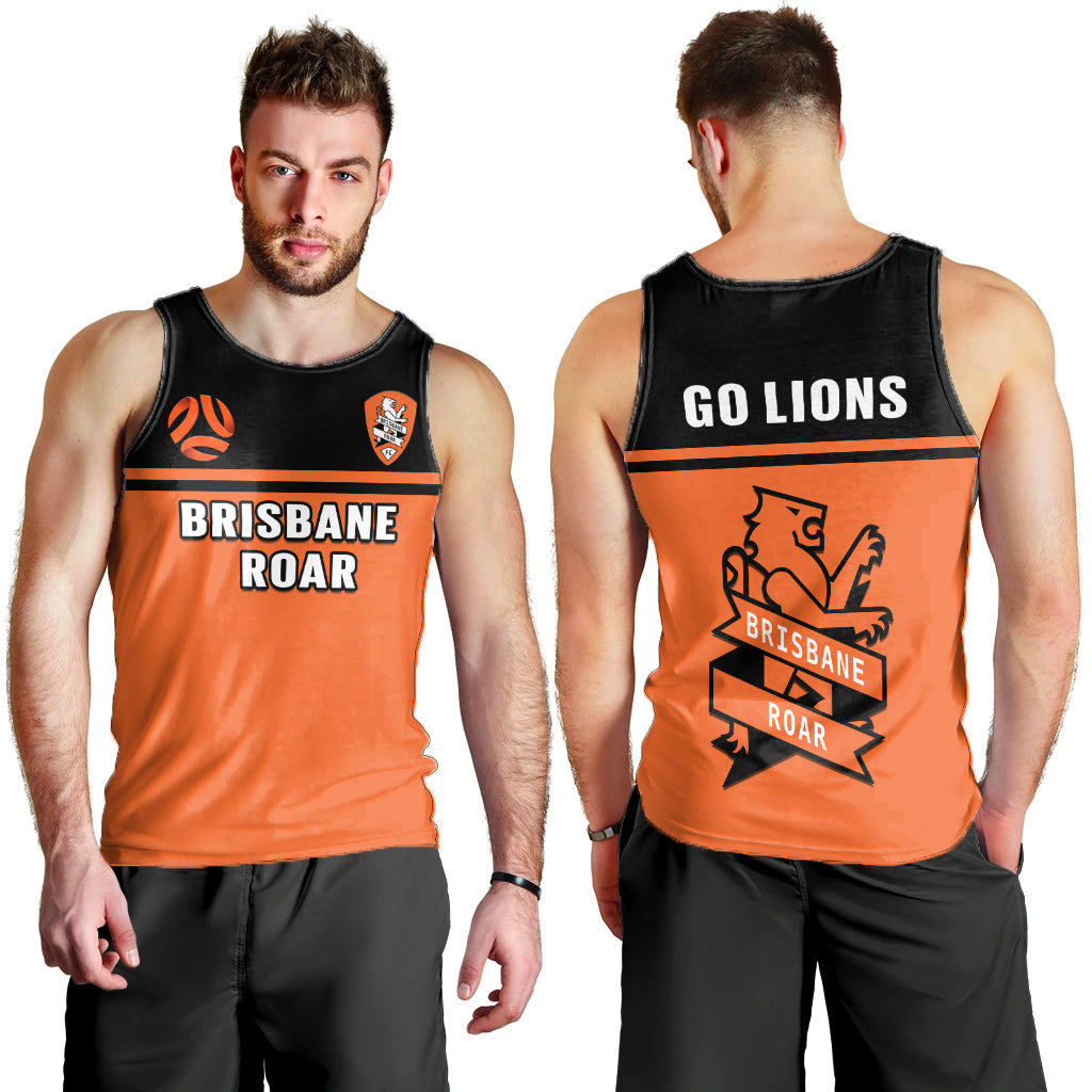 brisbane-roar-football-men-tank-top-go-lions-simple-style