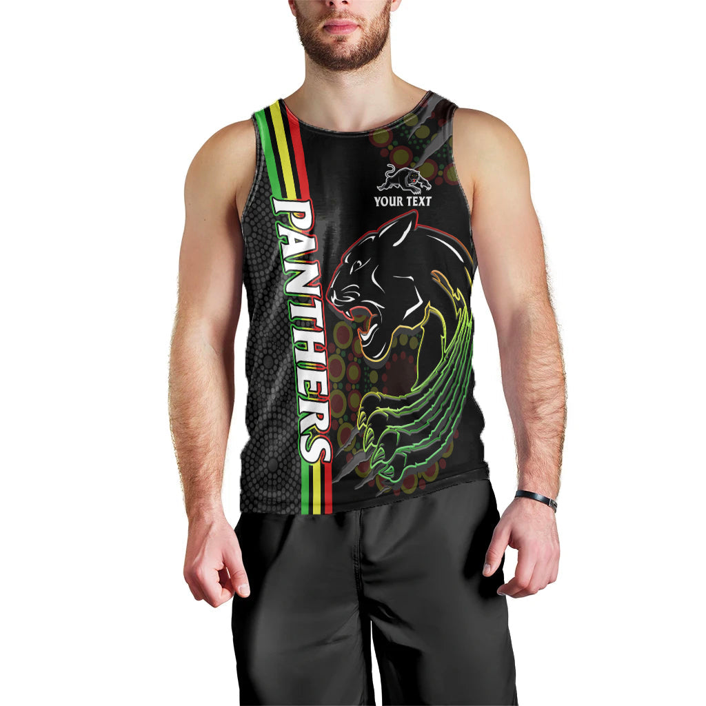 custom-text-and-number-penrith-panthers-rugby-men-tank-top-the-mountain-men-aboriginal-art-dynamic