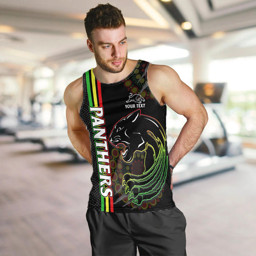 custom-text-and-number-penrith-panthers-rugby-men-tank-top-the-mountain-men-aboriginal-art-dynamic