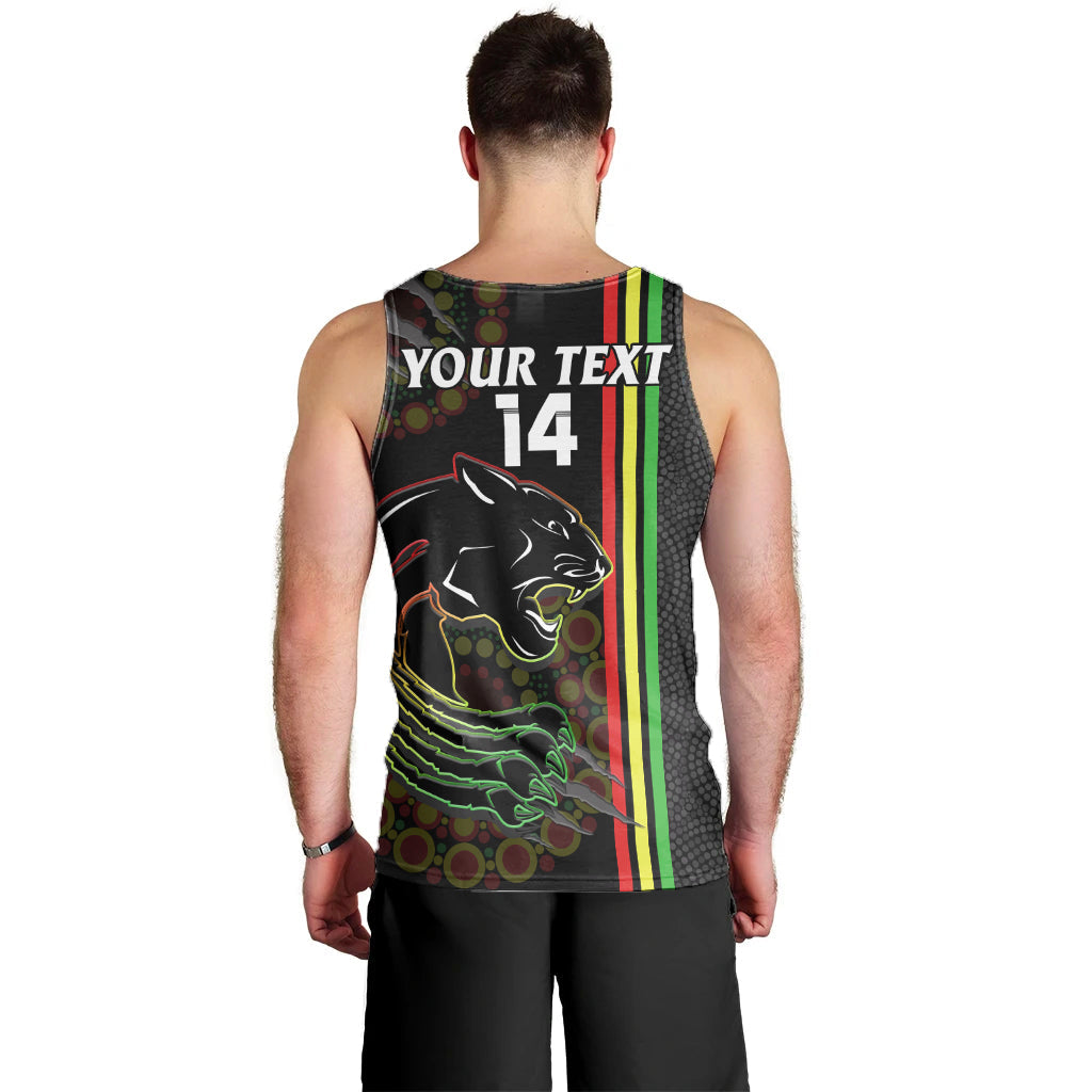 custom-text-and-number-penrith-panthers-rugby-men-tank-top-the-mountain-men-aboriginal-art-dynamic