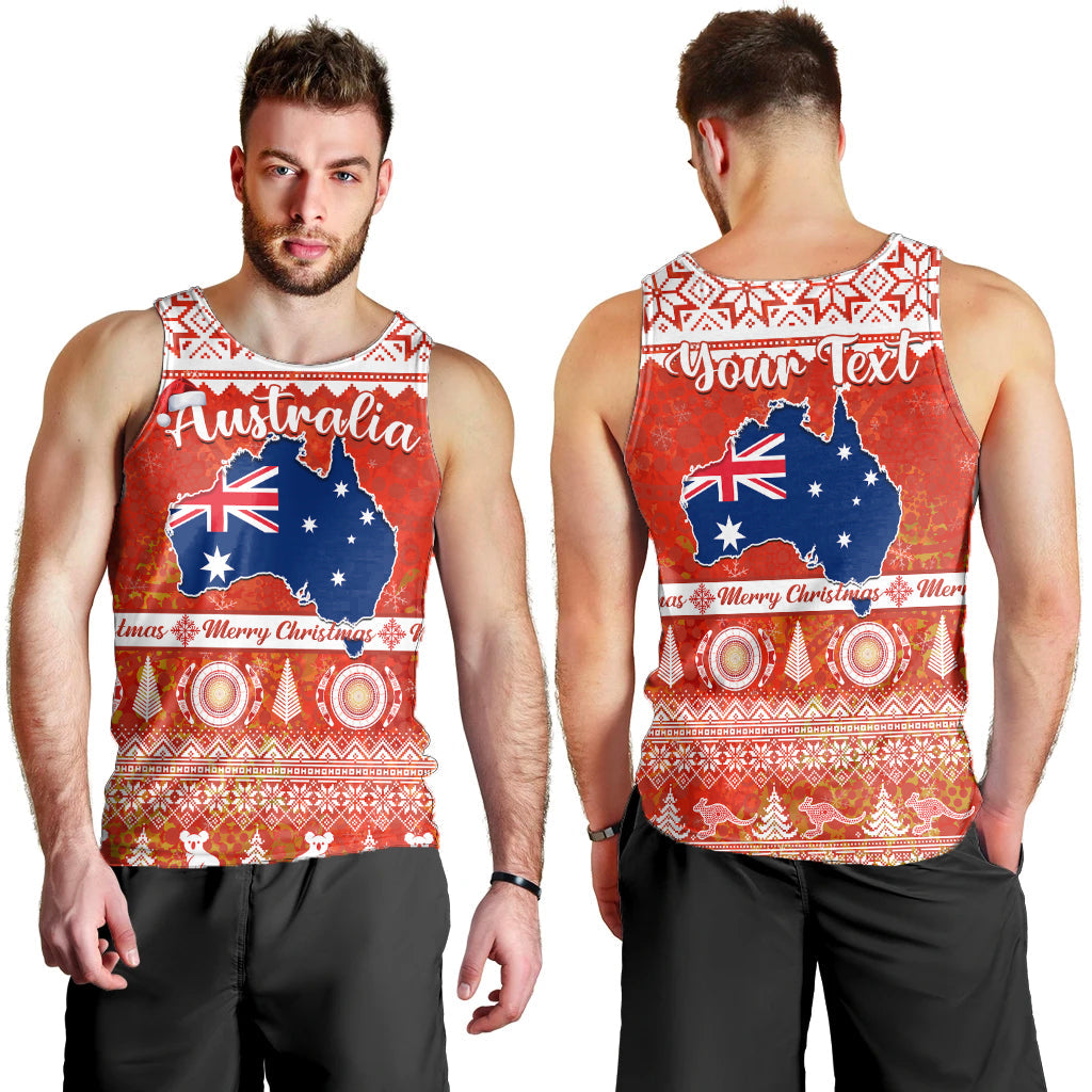 custom-personalised-australia-men-tank-top-australian-map-aboriginal-painting-merry-christmas