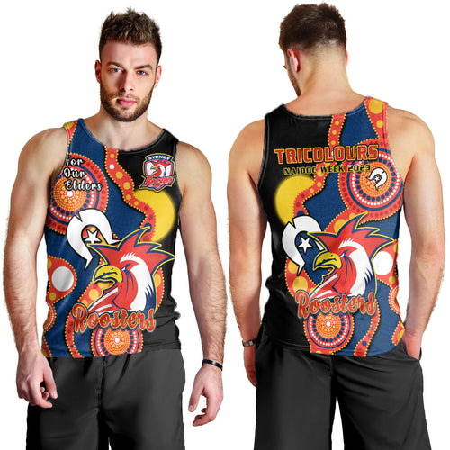 roosters-rugby-naidoc-2023-men-tank-top-tricolours-for-our-elders-indigenous-art