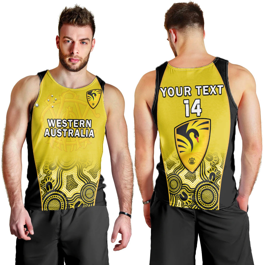 custom-text-and-number-western-australia-cricket-2023-men-tank-top-warriors-sheffield-shield-indigenous