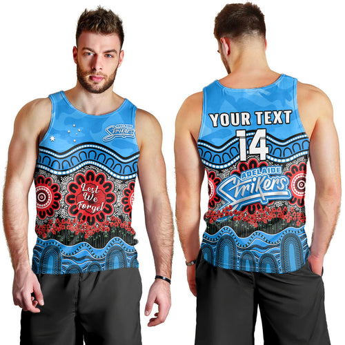 custom-text-and-number-adelaide-strikers-cricket-anzac-men-tank-top-poppy-aboriginal-camouflage