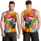 custom-personalised-australia-koala-aboriginal-men-tank-top-rainbow-tie-dye-merry-christmas