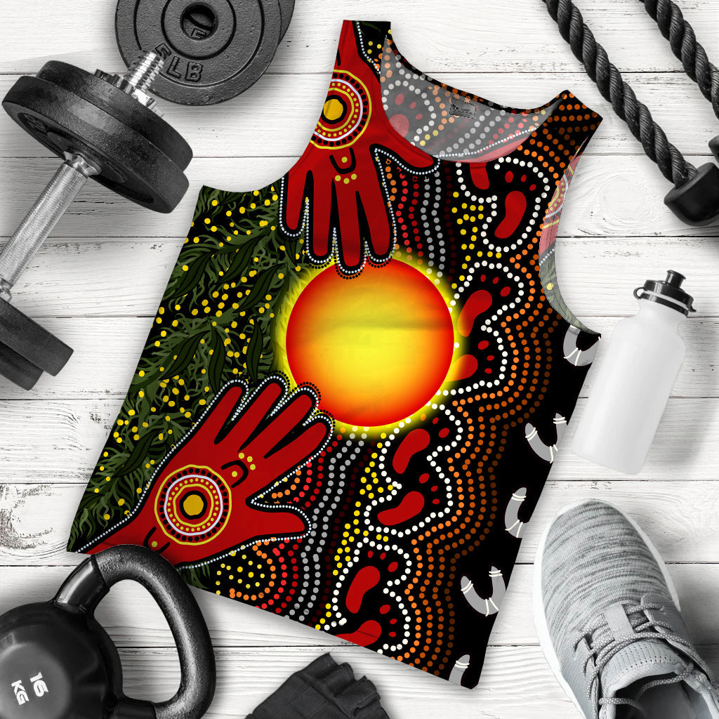 custom-text-and-number-aboriginal-dot-painting-men-tank-top-go-to-touch-the-sun