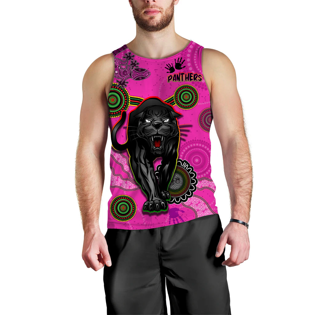 custom-text-and-number-panthers-men-tank-top-aboriginal-with-lizard