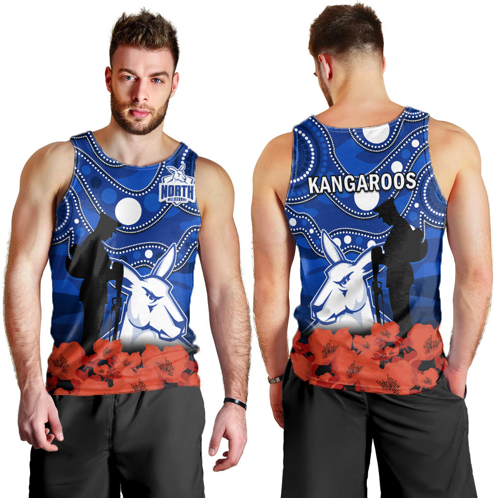 north-melbourne-football-anzac-2023-men-tank-top-kangaroos-aboriginal-mix-poppy-camouflage