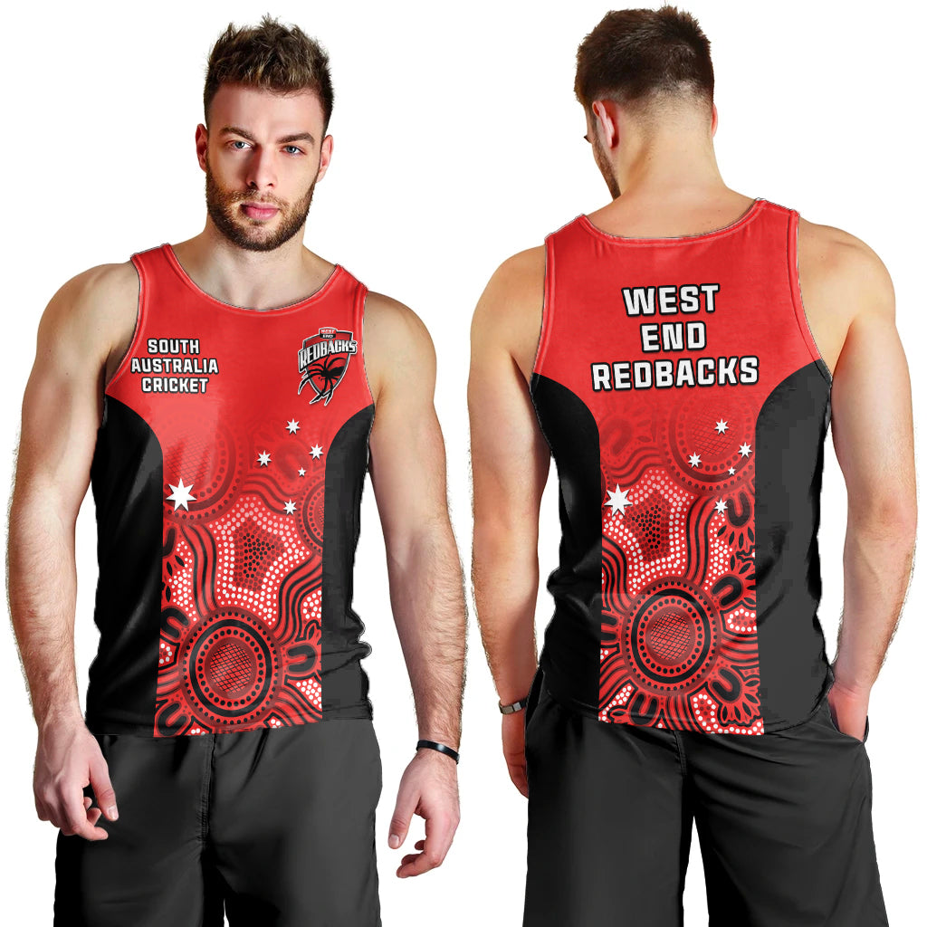 south-australia-cricket-2023-men-tank-top-west-end-redbacks-sheffield-shield-indigenous