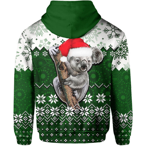 aboriginal-christmas-2022-koala-hoodie-green-style