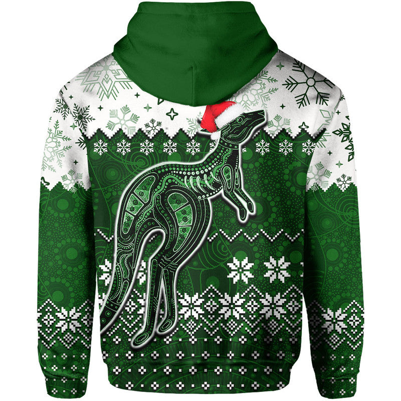 aboriginal-christmas-2022-kangaroo-hoodie-green-style