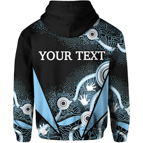 custom-personalisedsharks-aboriginal-hoodie-light-blue
