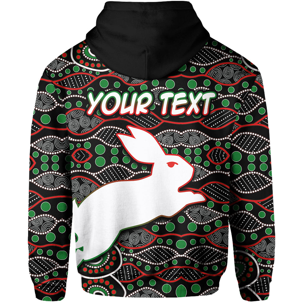 custom-personalised-south-sydney-rabbitohs-hoodie-aboriginal-patterns