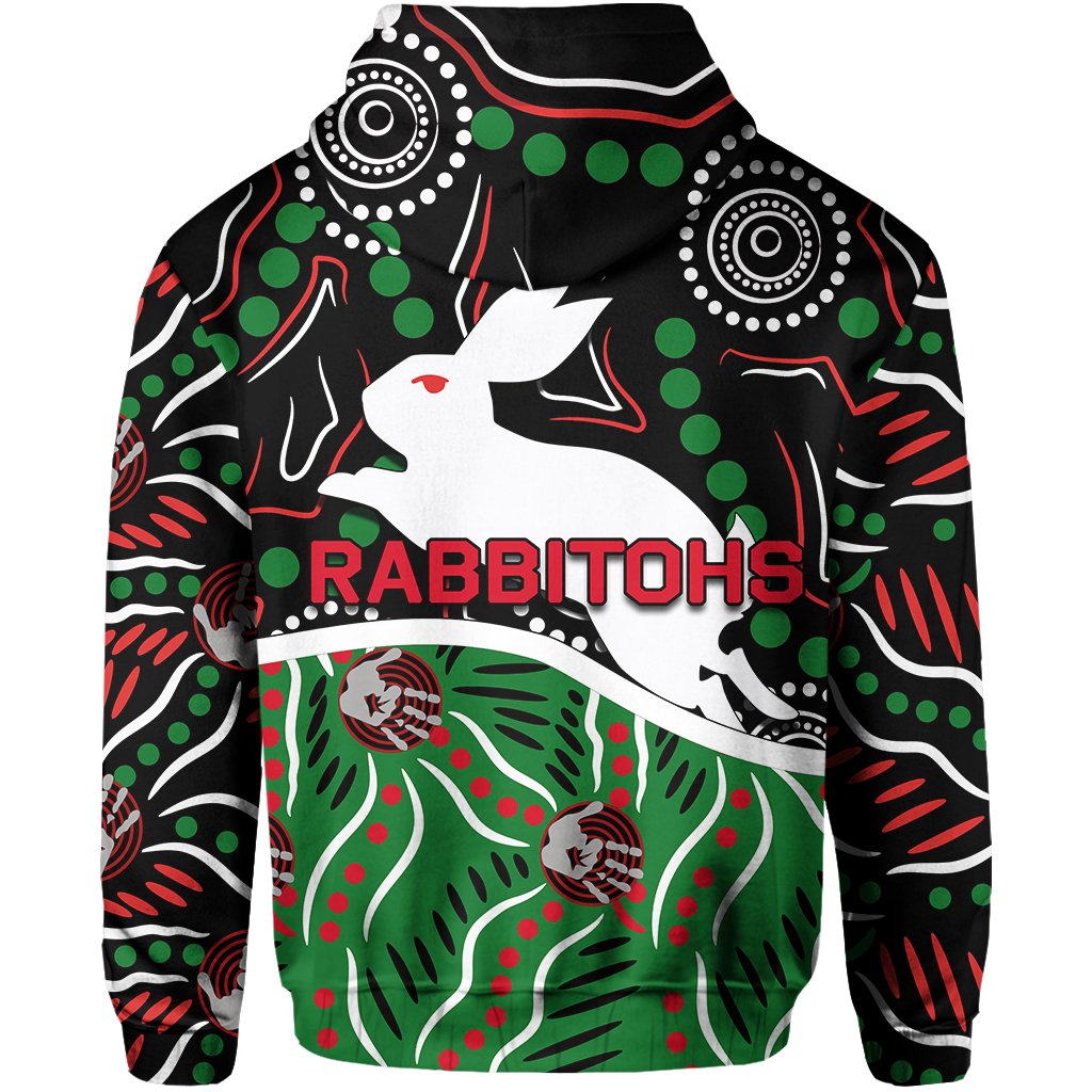 custom-personalised-rabbitohs-hoodie-aboriginal