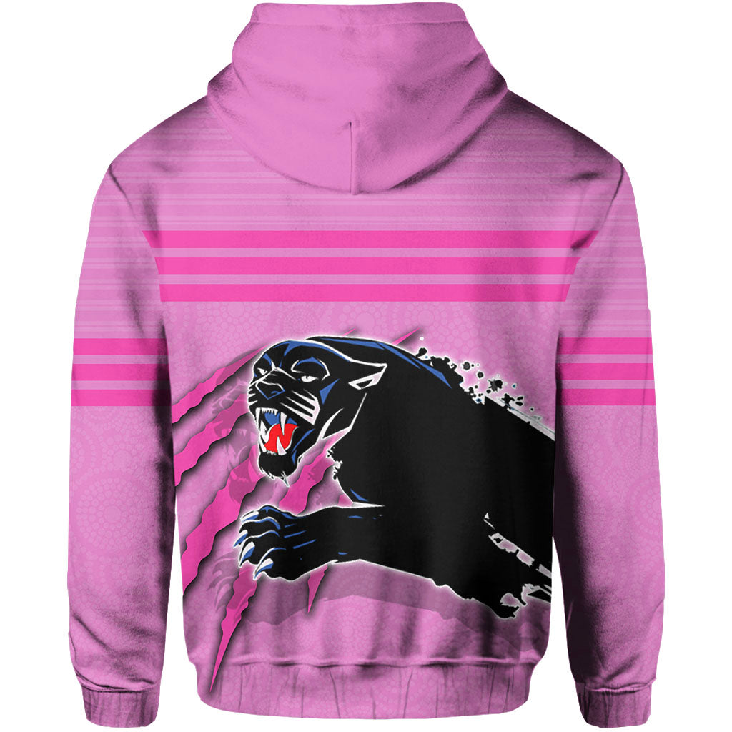 panthers-hoodie-aboriginal-dot-patterns-pink-style