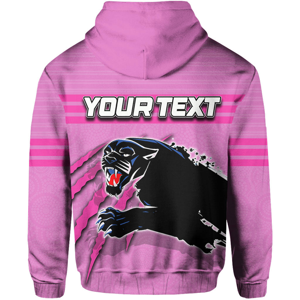 custom-personalisedpanthers-hoodie-aboriginal-dot-patterns-pink-style
