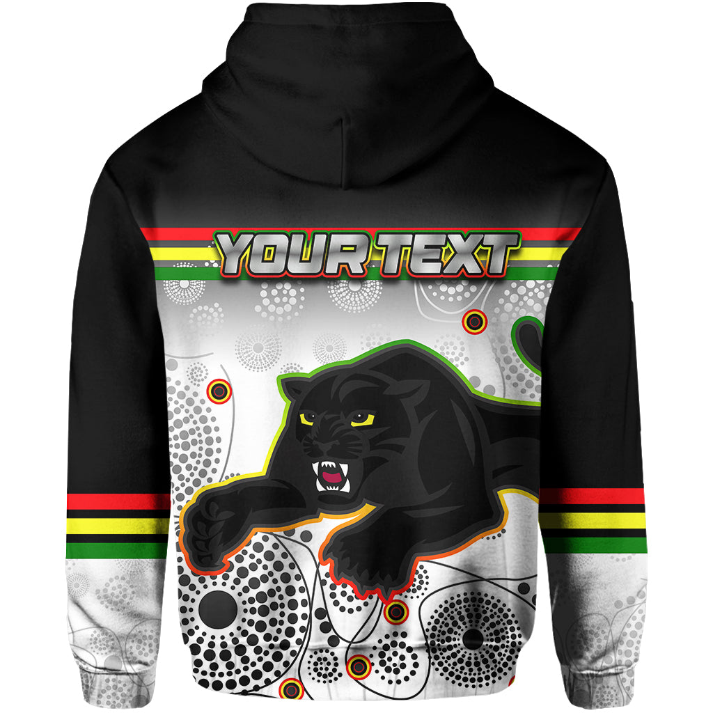 custom-personalised-panthers-hoodie-aboriginal-patterns-white