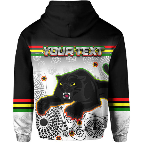 custom-personalised-panthers-hoodie-aboriginal-patterns-white