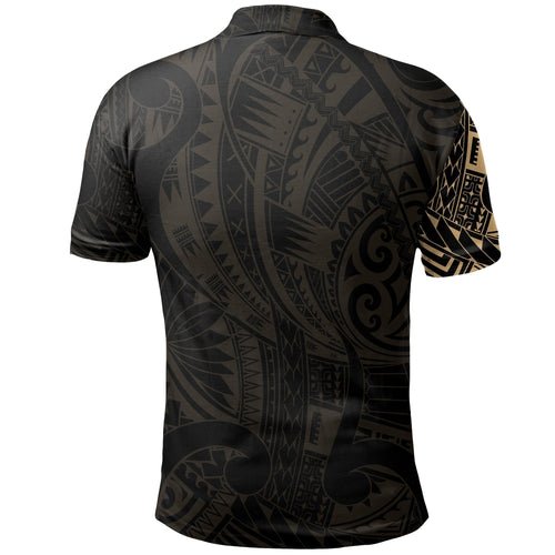 aotearoa-polo-shirt-hongi-tattoo-gold