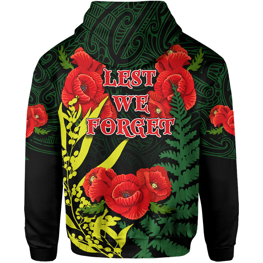 anzac-day-hoodie-maori-patterns-green-color