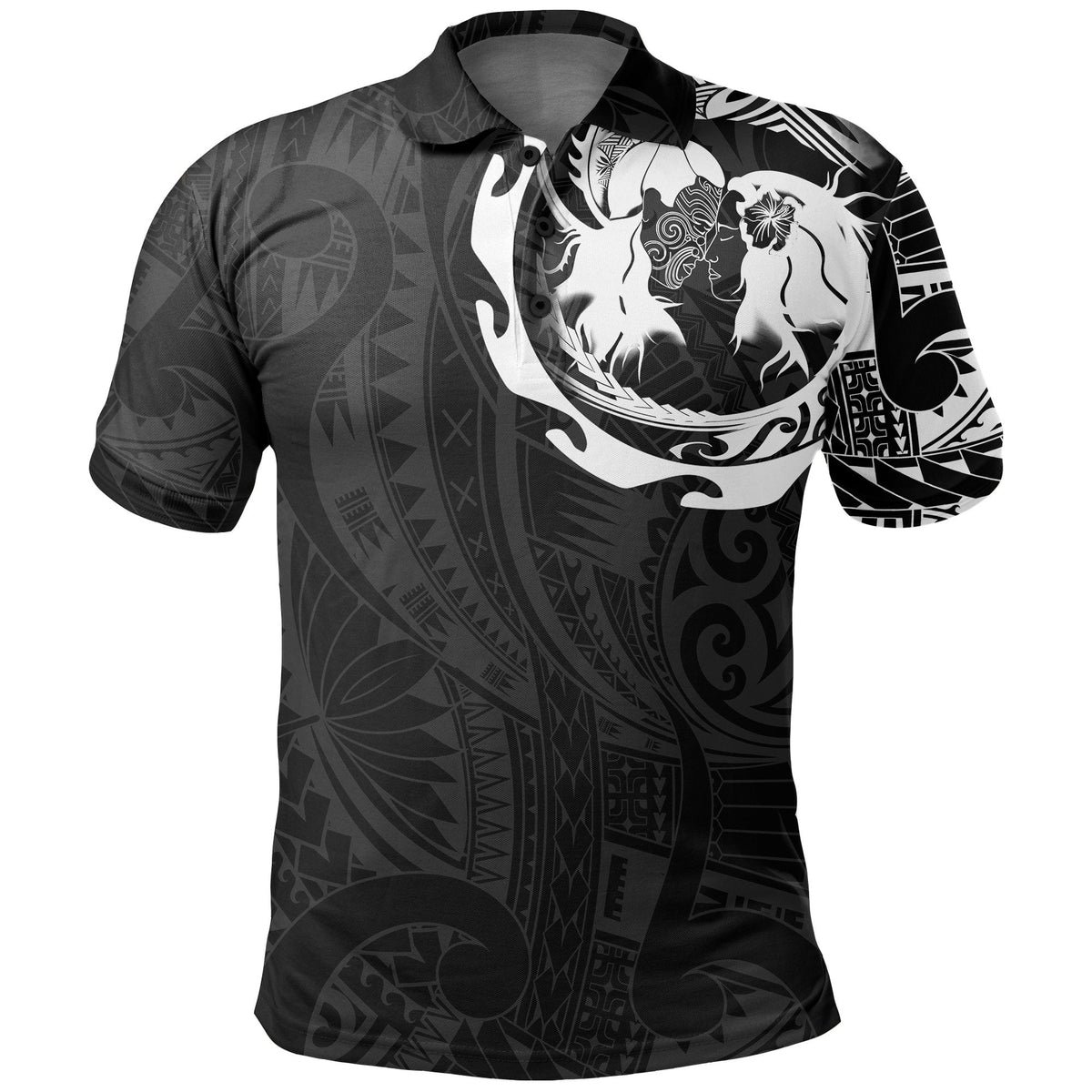 aotearoa-polo-shirt-hongi-tattoo