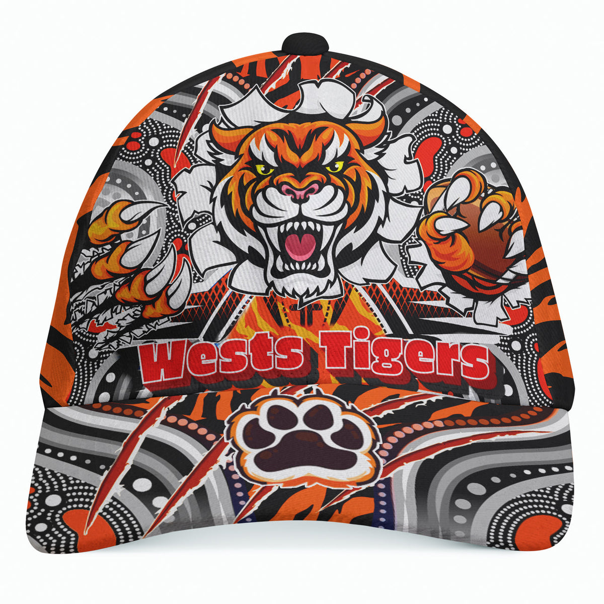 tigers-rugby-custom-aboriginal-cap-super-indigenous-tigers-scratch-style