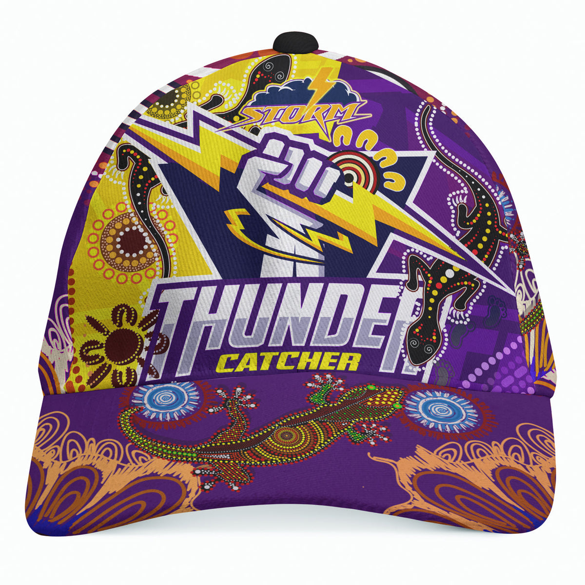 storm-aboriginal-rugby-custom-cap-the-indigenous-storm-thunder-catcher