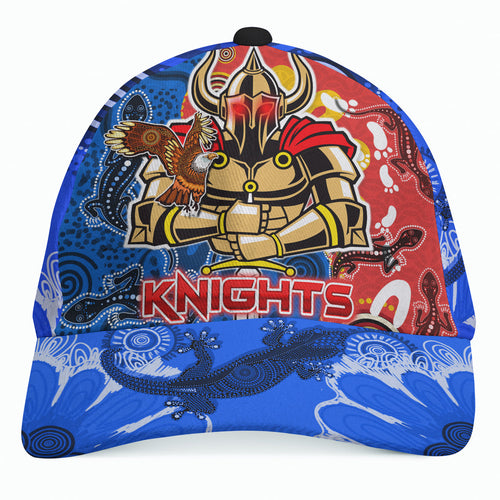 knights-aboriginal-rugby-cap-custom-indigenous-knights-with-aussie-lizard-and-eagle