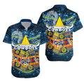 NAIDOC Week Cowboys Hawaiian Shirt  - Aboriginal Dot Painting - LT12 - Vibe Hoodie