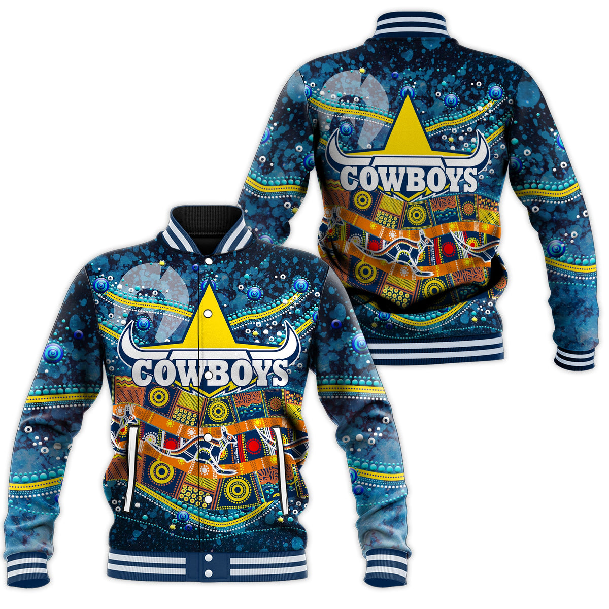 naidoc-week-cowboys-baseball-jacket-aboriginal-dot-painting