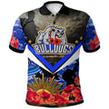 bulldogs-rugby-polo-shirt-custom-anzac-bulldogs-with-remembrance-poppy-aboriginal-polo-shirt