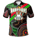 rabbitohs-rugby-polo-shirt-custom-rabbitohs-aboriginal-dreaming-patterns-australia-culture-polo-shirt
