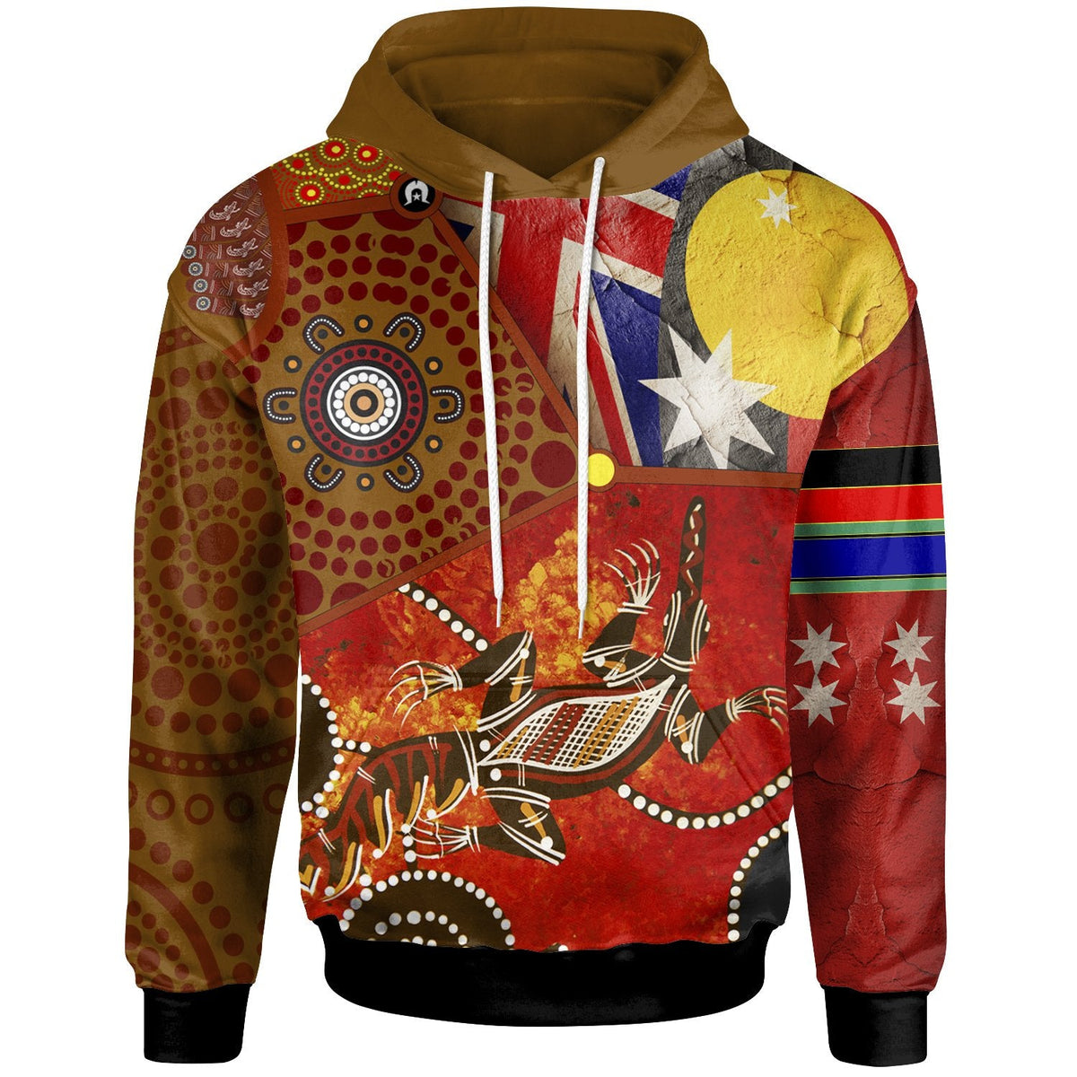 hoodie-aboriginal-dot-pattern-flags-crocodile