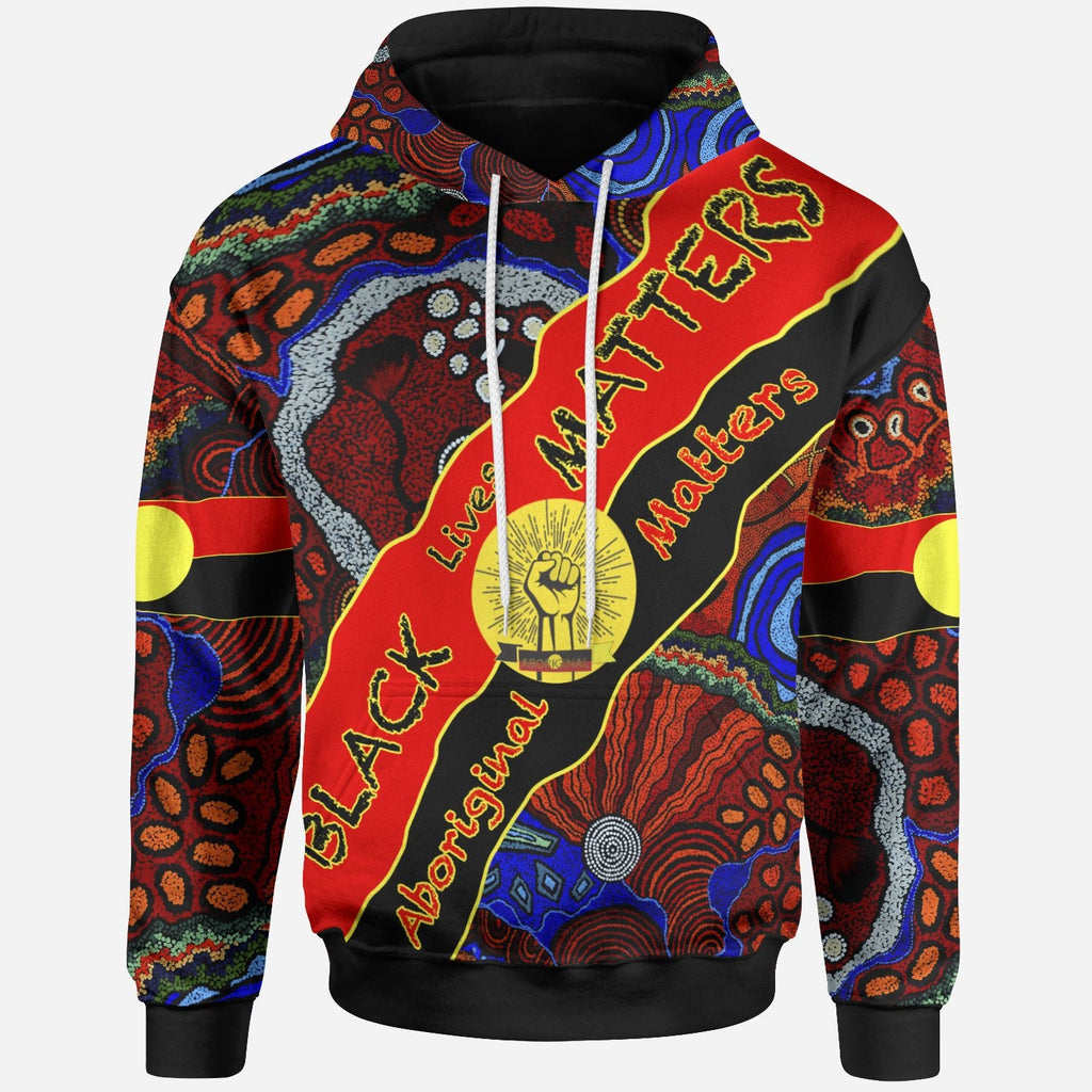 hoodie-black-live-matter-aboriginal-pattern-unisex