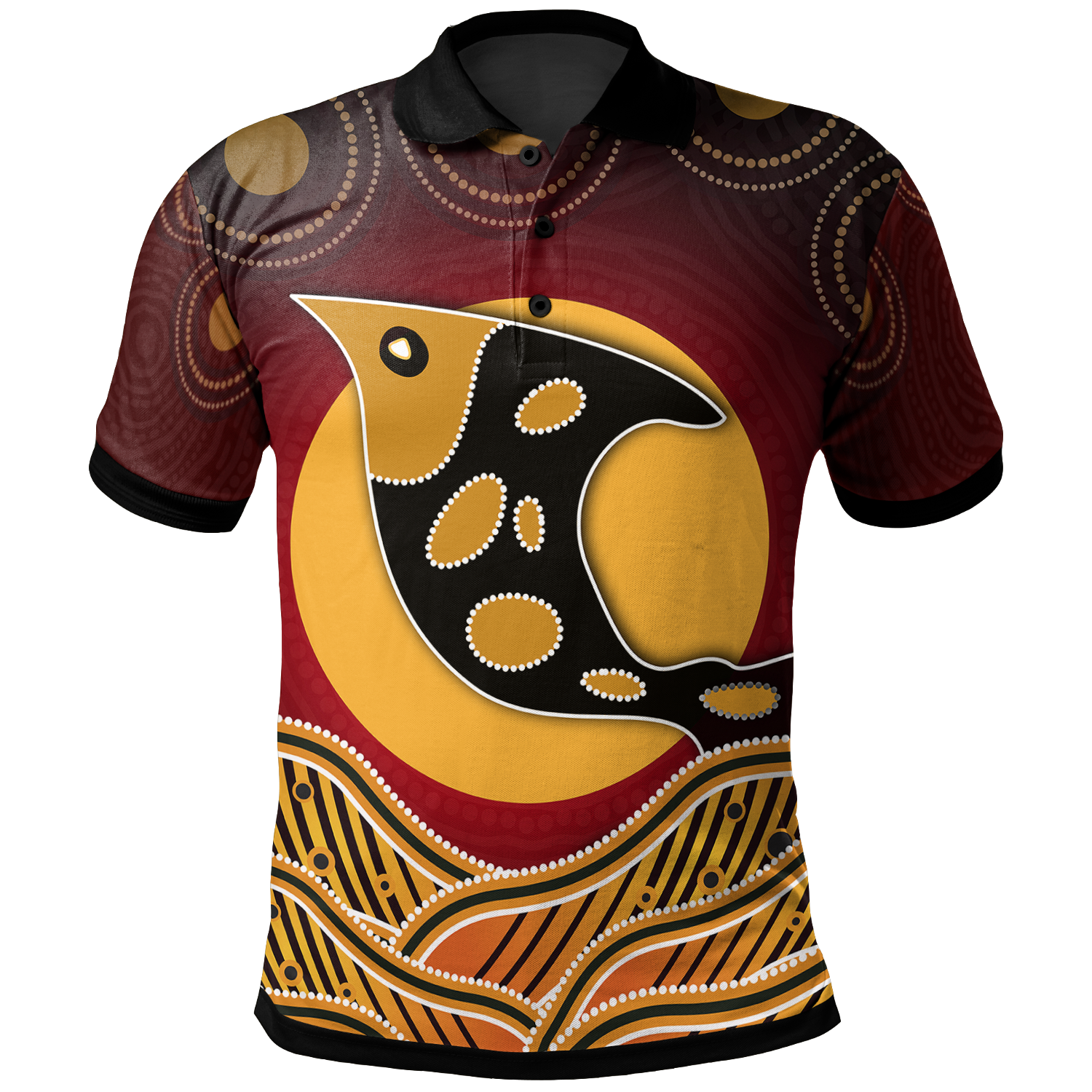 polo-shirt-aboriginal-dot-patterns-fish